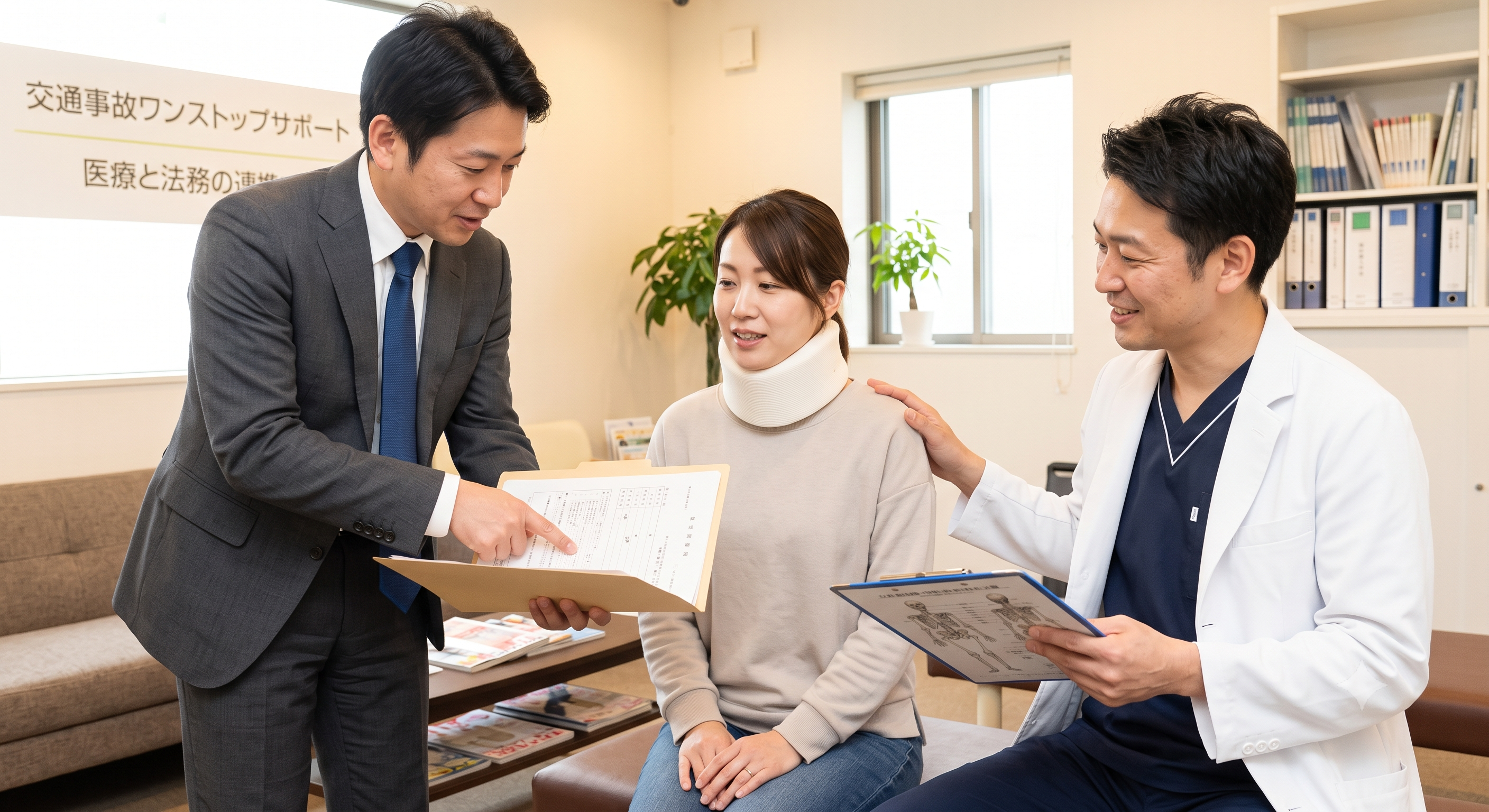 行政書士と弁護士の役割分担を表すイメージ画像